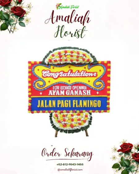 Sewa Papan Bunga Comal